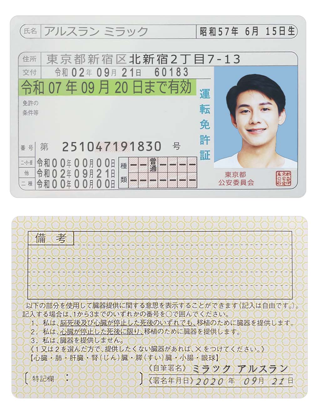 Japan Driver License Template日本驾照/驾驶证PS/PSD模板(V3版)