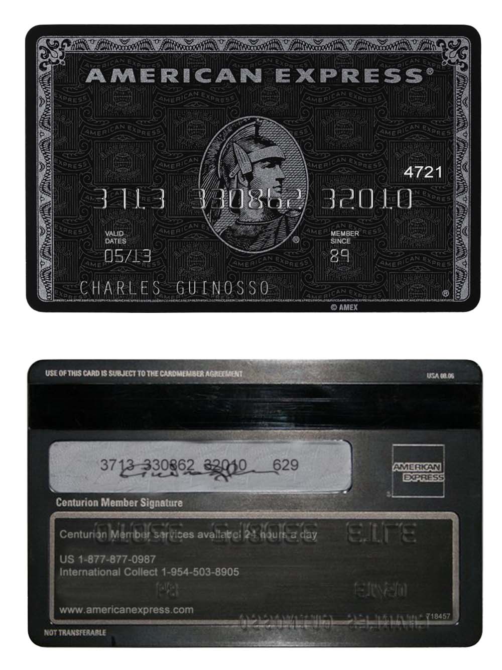 American Express/AMEX Black Credit Card美国运通黑卡PS/PSD模板