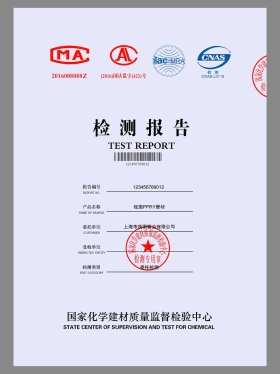 Chinese Chemical Building Materials Test Report通用版化学建材检测报告模版