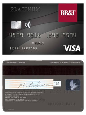BB&T Bank Visa Card储亿银行维萨卡PS/PSD模板